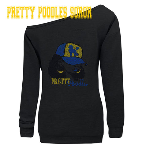 PRETTY POODLE SOROR BLING TRANSFERS