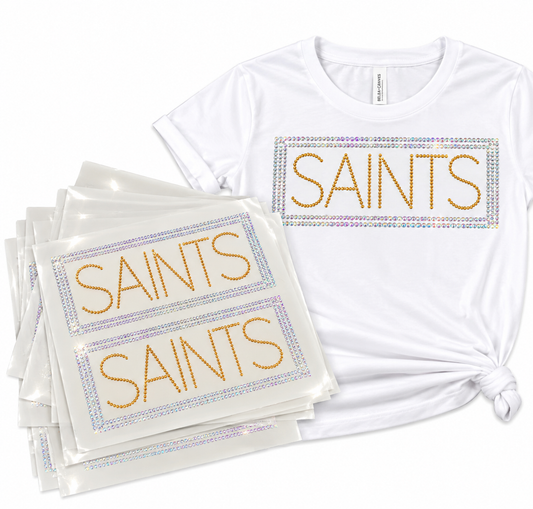 Football Team - Iron-on Spangle Bling Transfer