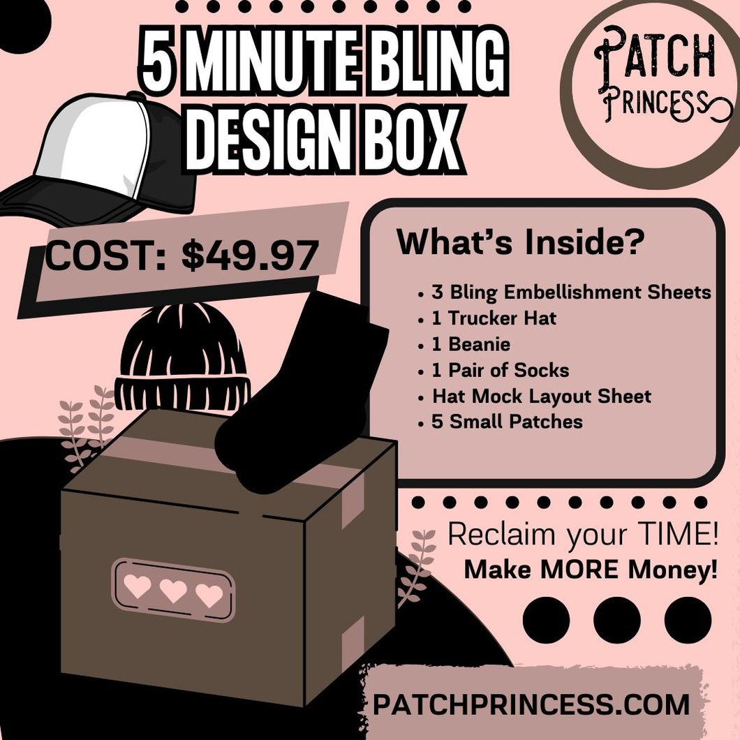 5 MINUTE BLING EMBELLISHMENT BOX