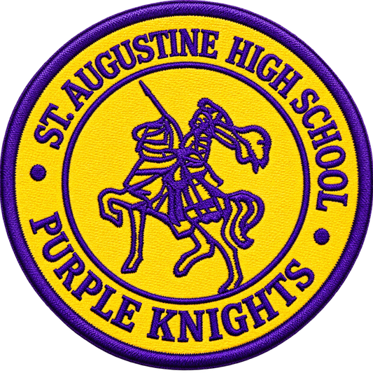 St Augustine Knights - Iron-On Embroidered School Patch
