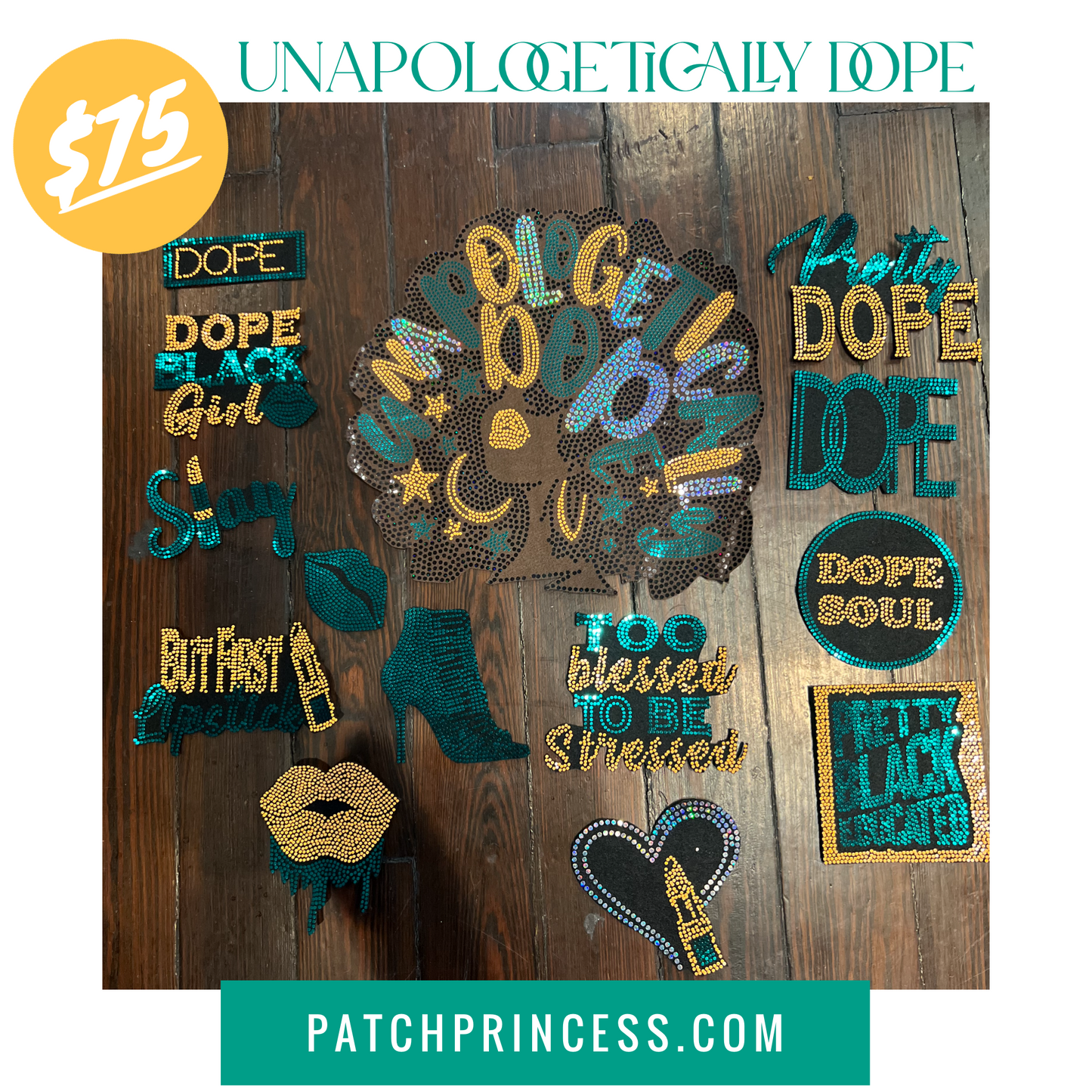 UNAPOLOGETICALLY DOPE 15 PATCH SET