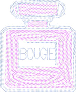 BOUGIE PERFUME BOTTLE CANVAS 11 X 11 BLING TRANSFERS