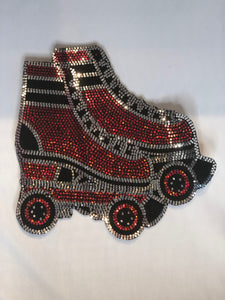 ROLLER SKATES BLING PATCH