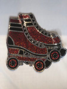 ROLLER SKATES BLING PATCH