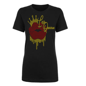 LEO QUEEN DRIP LIP BLING TRANSFERS
