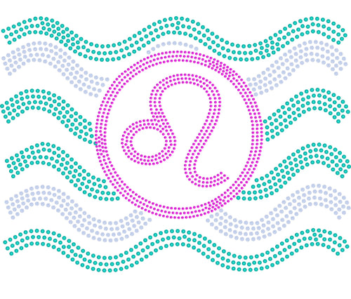 LEO TUMBLER BLING TRANSFERS