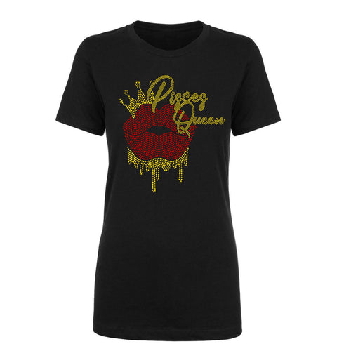 PISCES QUEEN DRIP LIP BLING TRANSFERS