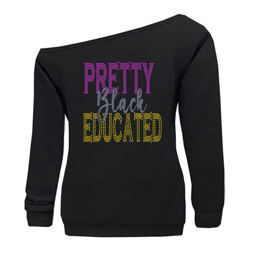 PRETTY BLACK EDUCATED BLING TRANSFERS