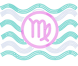VIRGO TUMBLER BLING TRANSFERS