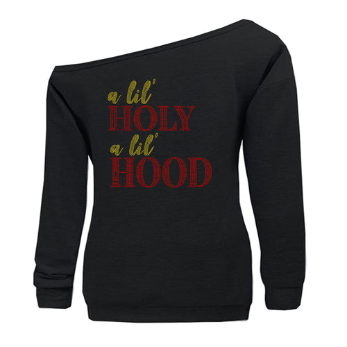 A LIL' HOLY A LIL' HOOD BLING TRANSFERS