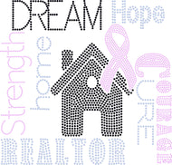 BREAST CANCER REALTOR BLING TRANSFERS