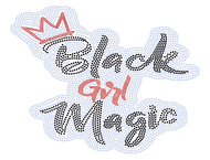 BLACK GIRL MAGIC BLING TRANSFERS
