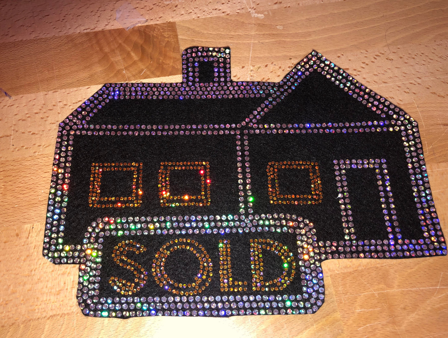 Real Estate Home SOLD Bling Patch