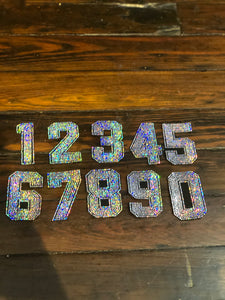 NUMBER 7 Bling Patch