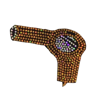 Blow Dryer - Iron-on Spangle Bling Patch