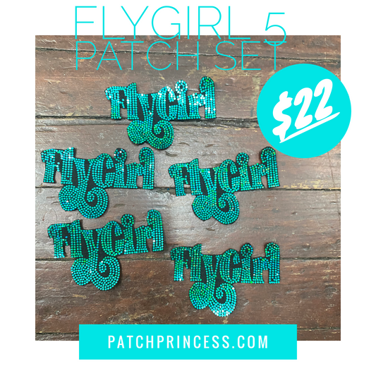 FLY GIRL 5 SET BLING PATCH