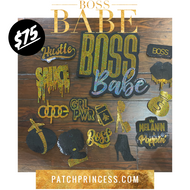 BOSS BABE JACKET BAG 15 PATCH SET