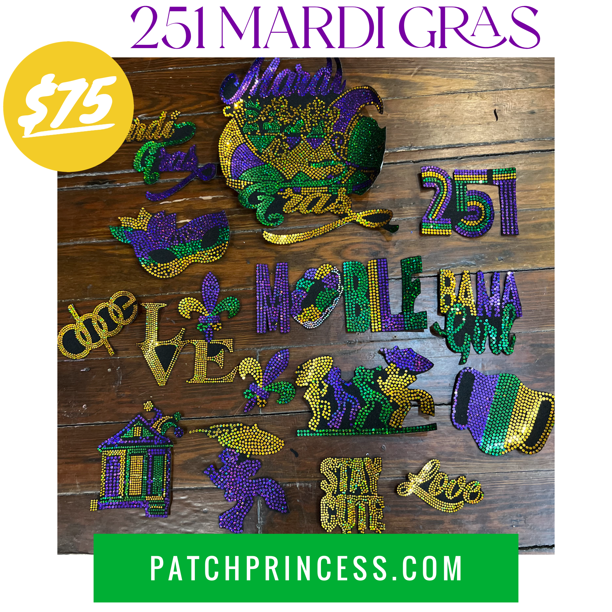 Mardi Gras Patch 