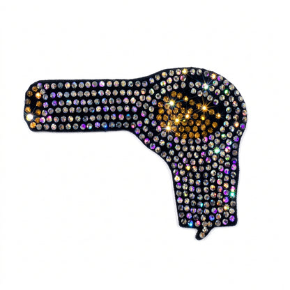Blow Dryer - Iron-on Spangle Bling Patch