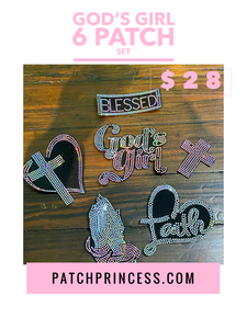 GOD’S GIRLS 6 PATCH SET