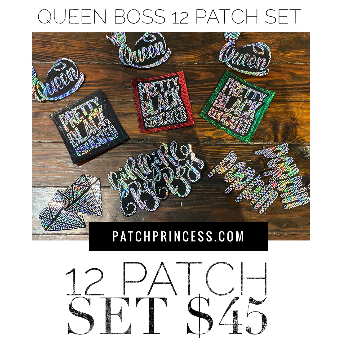 Queen Boss 12 Patch Set