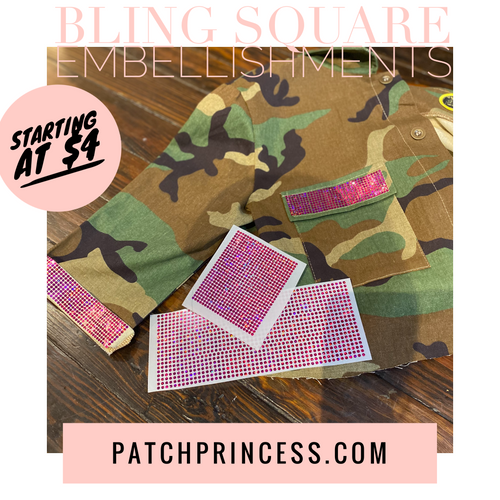 BLING SQUARE EMBELLISHMENTS