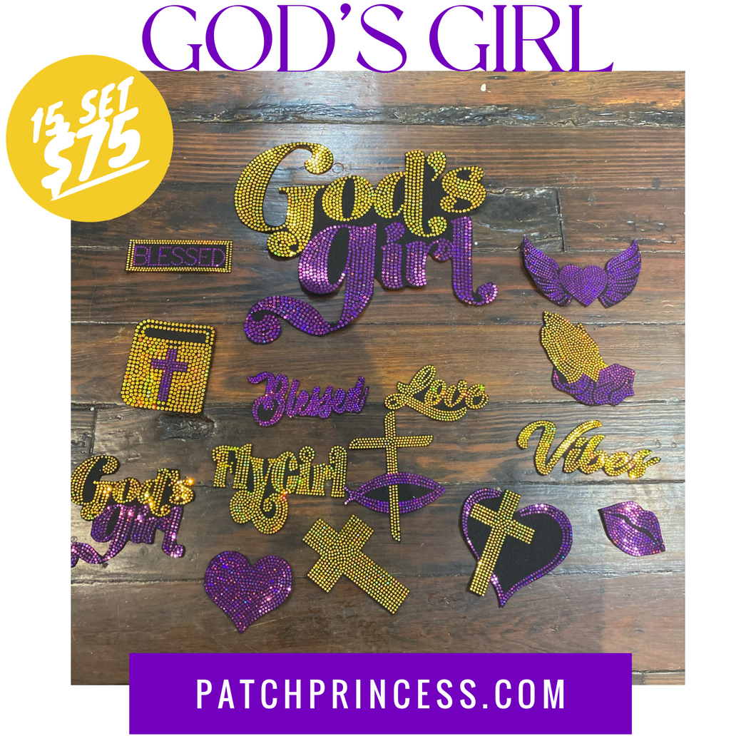 GOD’S GIRLS 15 PATCH SET