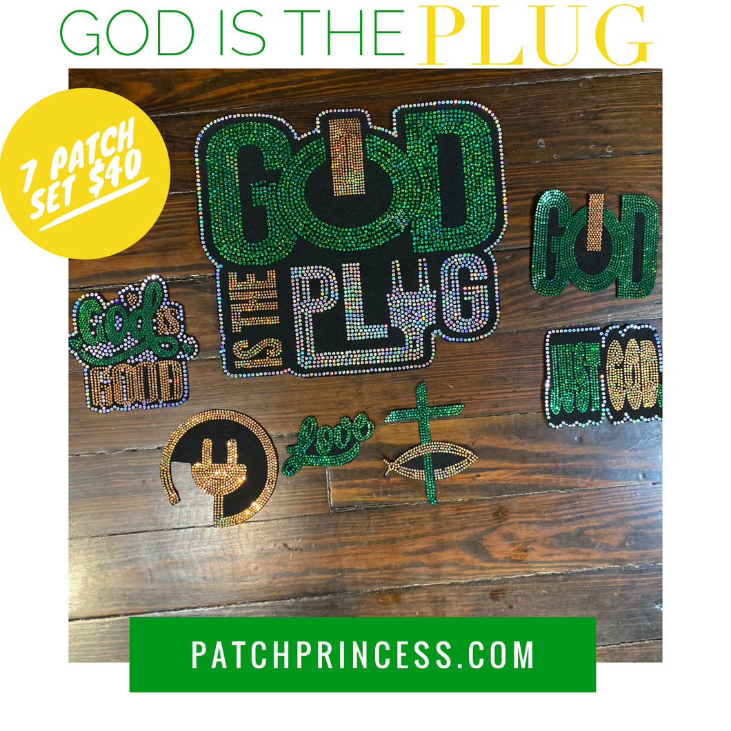 GOD IS THE PLUG 7 PATCH SET