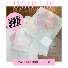 Load image into Gallery viewer, DRIP LIP BLING TRANSFERS