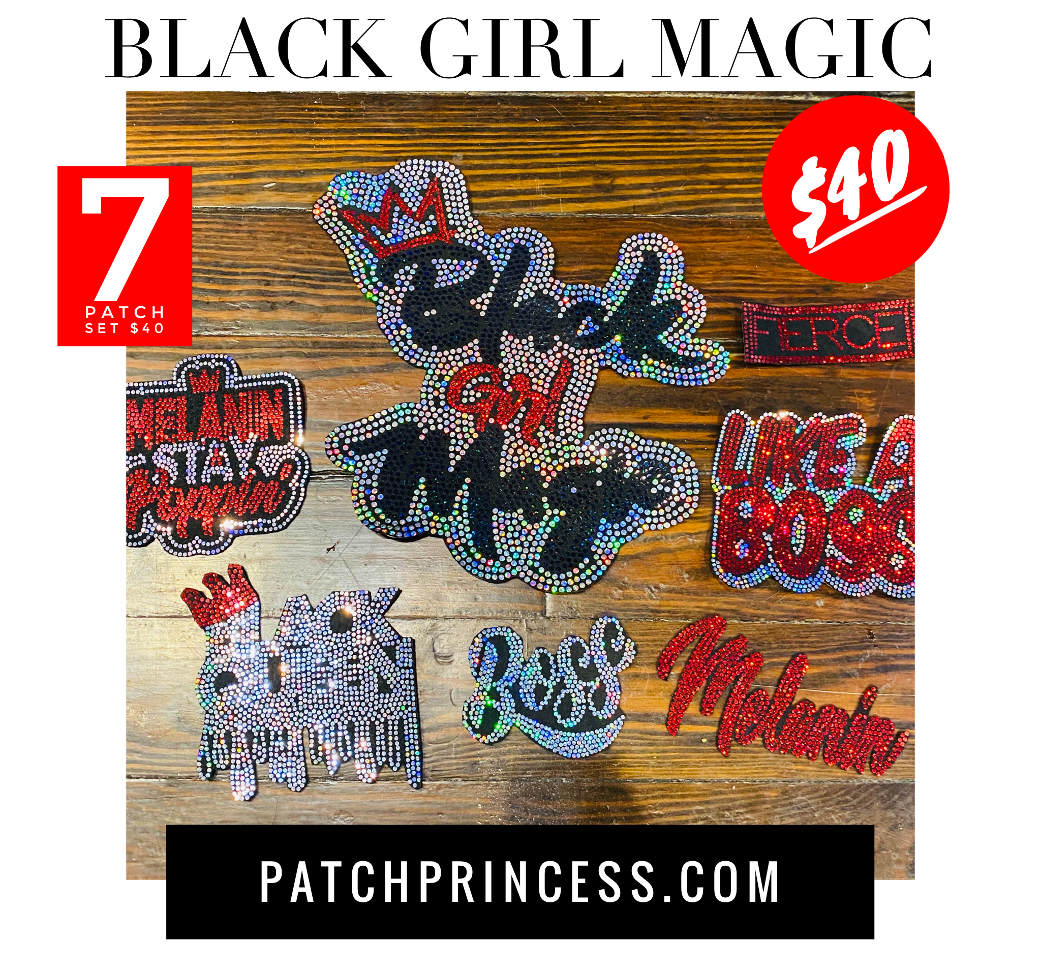 Black Girl's Sew patch