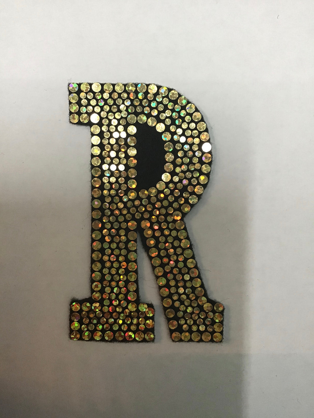 LETTER R Bling Patch