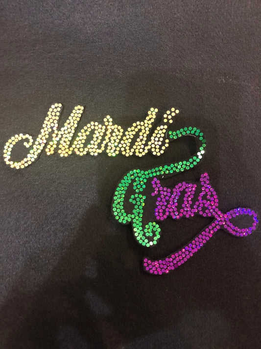 MARDI GRAS BLING PATCH