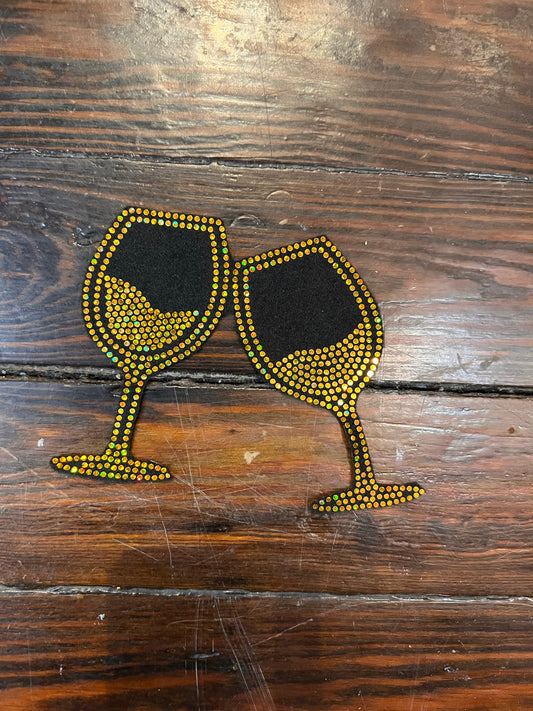 Wine Glass BLING PATCH