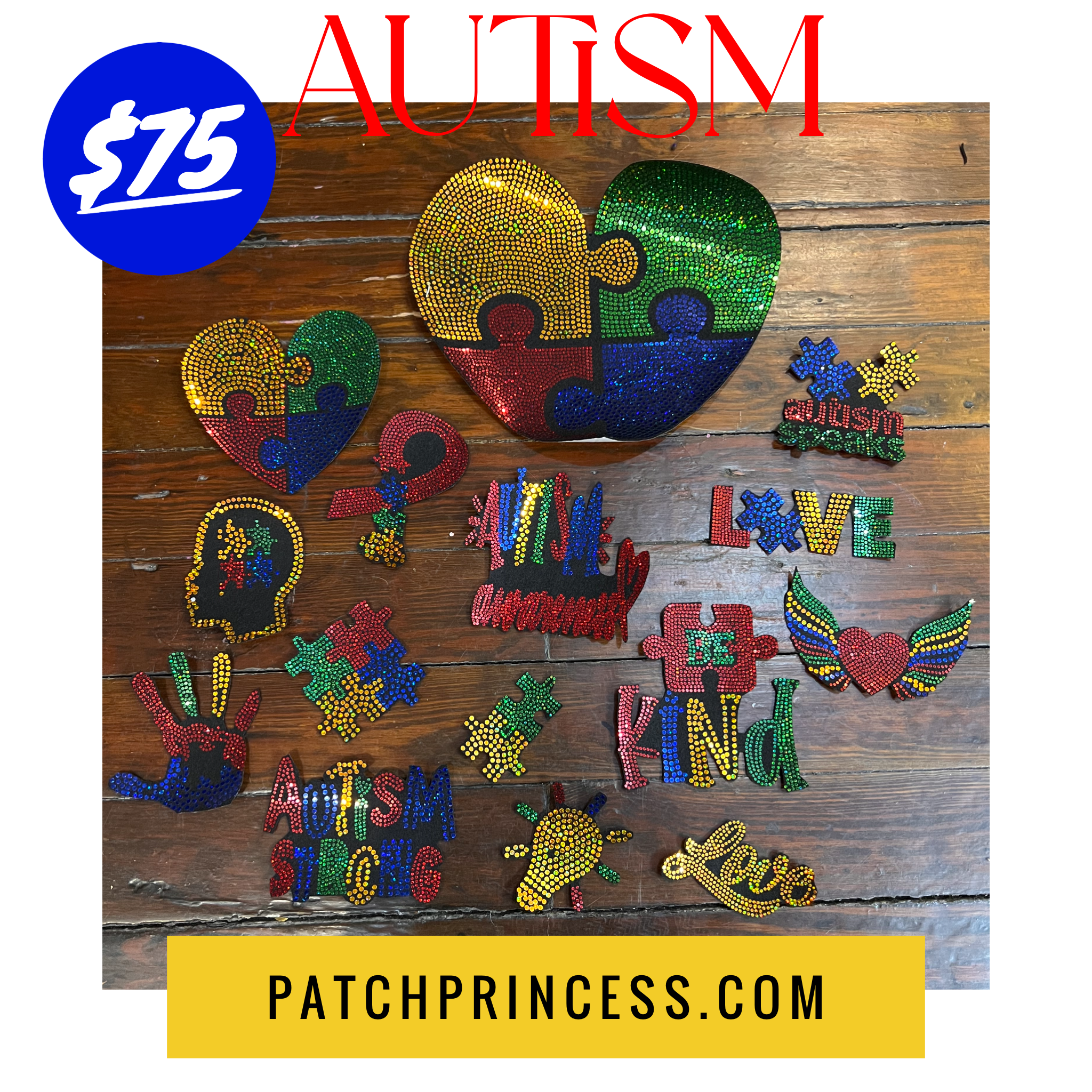 AUTISM 15 Patch Jacket Bag – PATCH PRINCESS