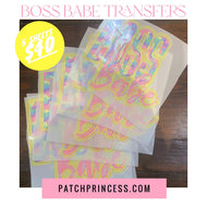 BOSS BABE BLING TRANSFERS
