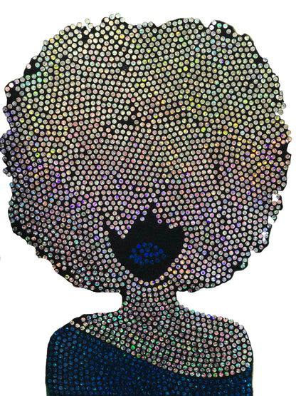 Afro Chic - Iron-on Spangle Bling Patch