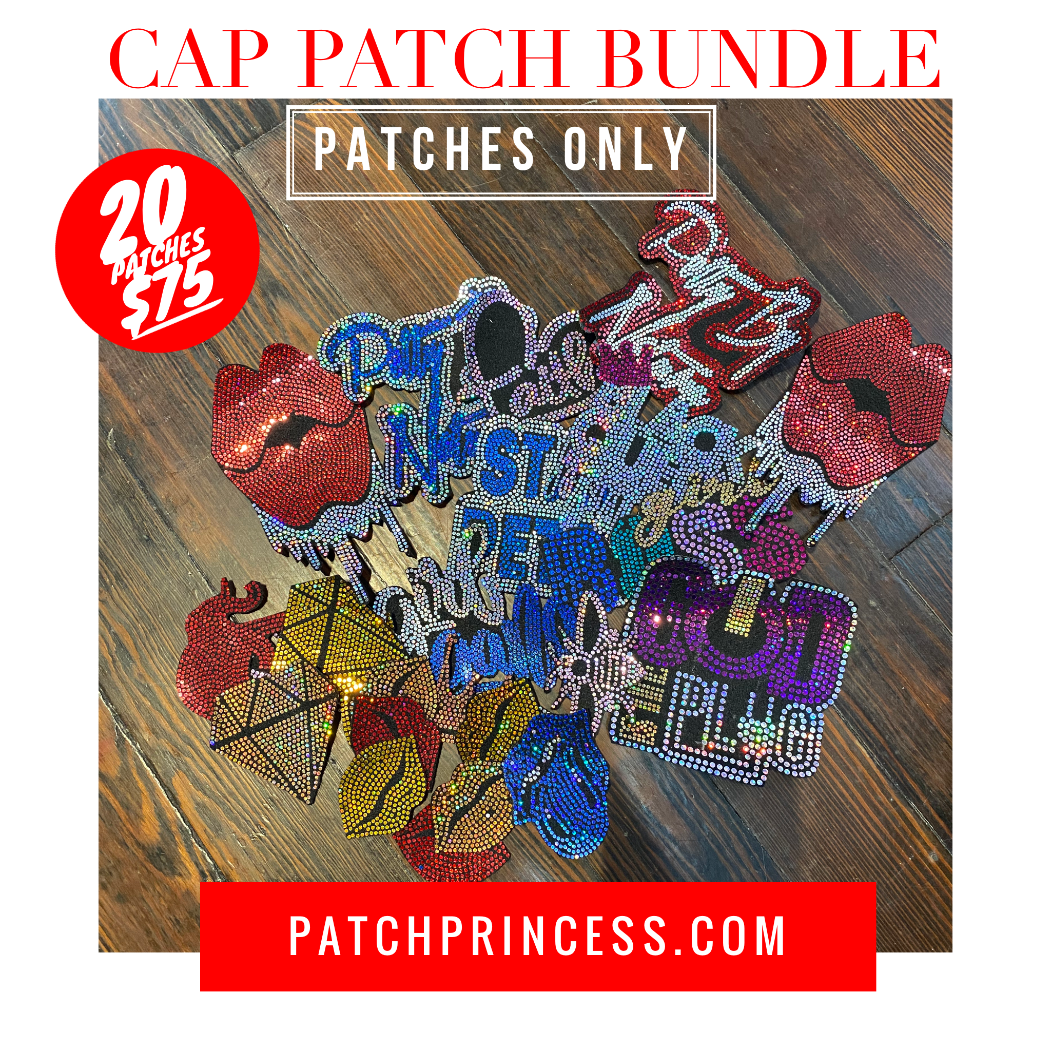 CAP PATCH BUNDLE – PATCH PRINCESS