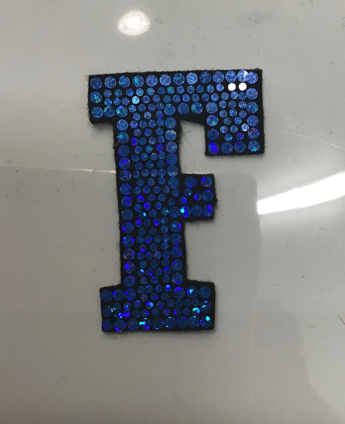 LETTER F Bling Patch