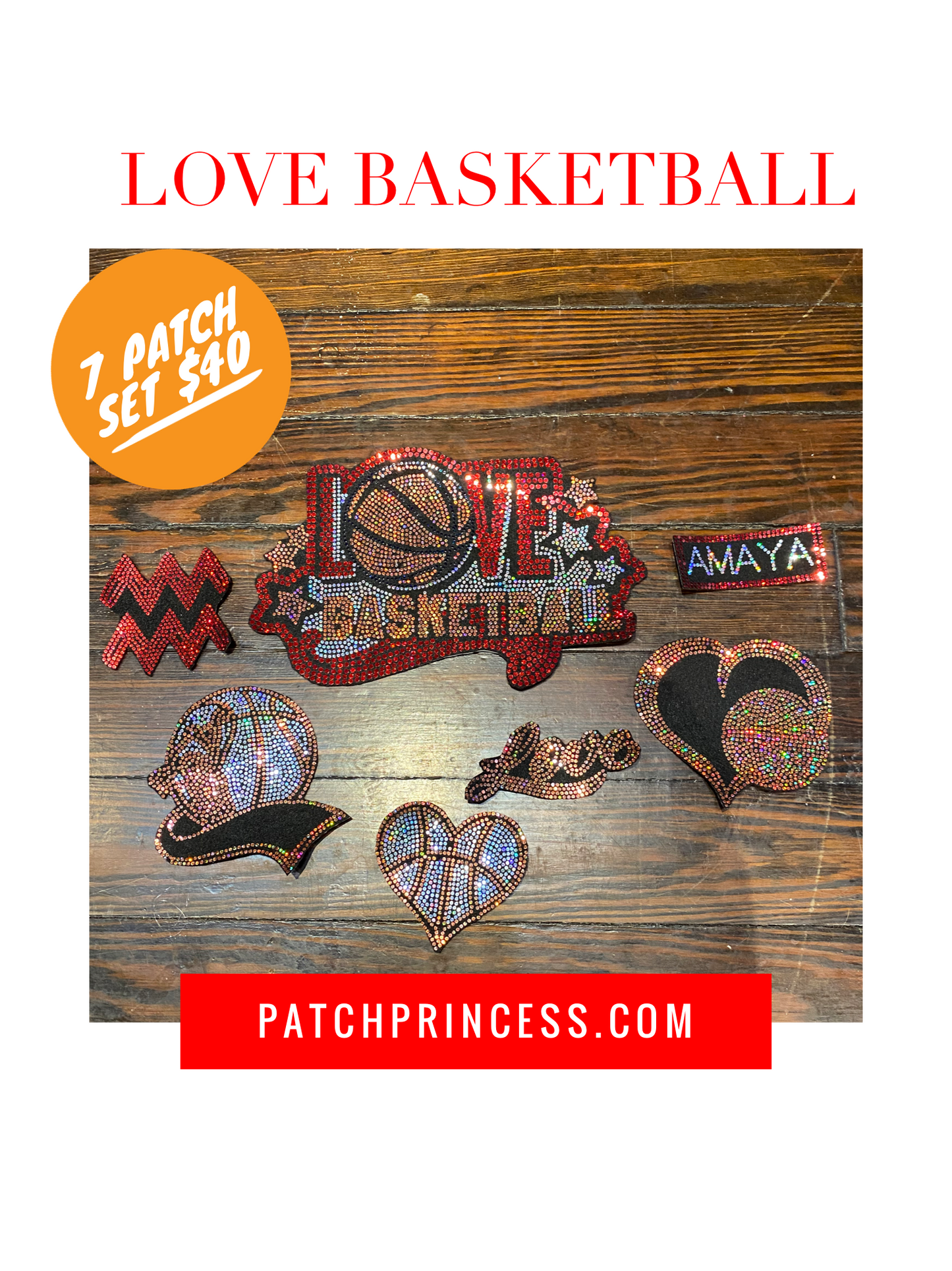 Love Basketball 7 PATCH SET