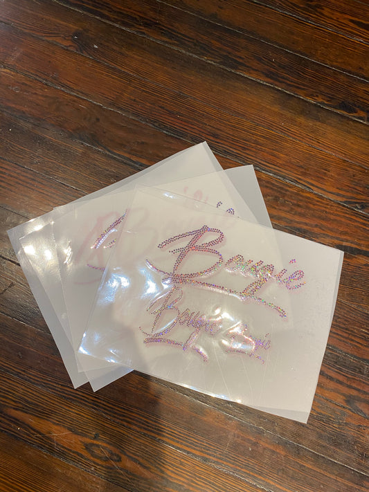 BOUGIE SIGNATURE BLING TRANSFERS