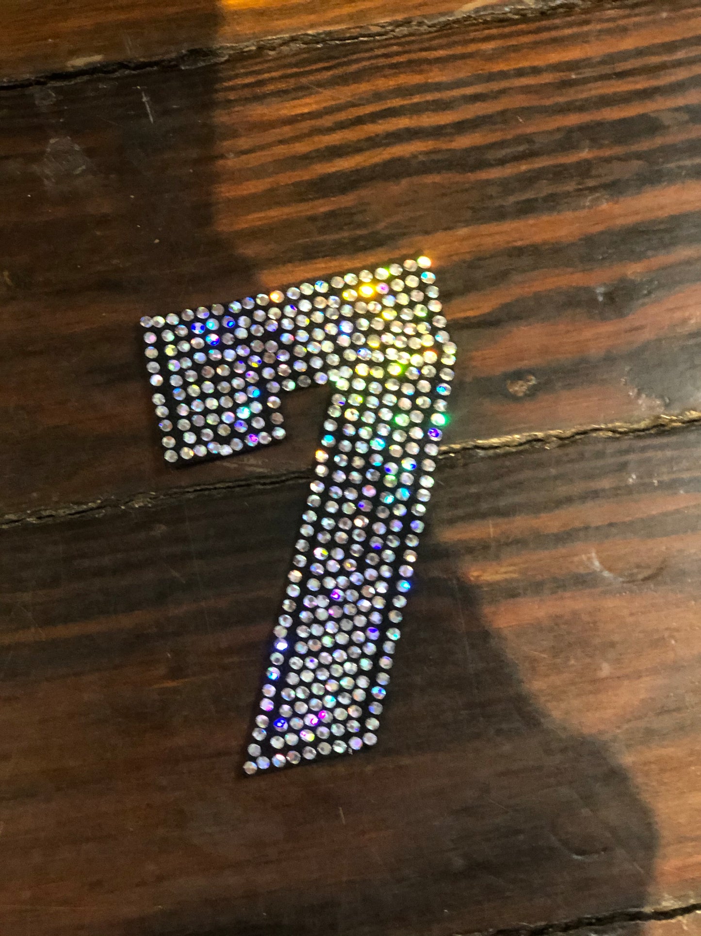 NUMBER 7 Bling Patch