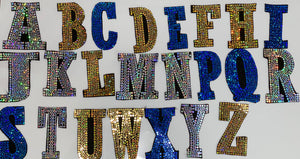 LETTER M Bling Patch