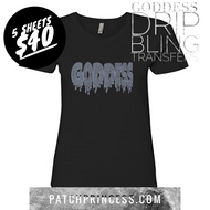 GODDESS DRIP BLING TRANSFERS