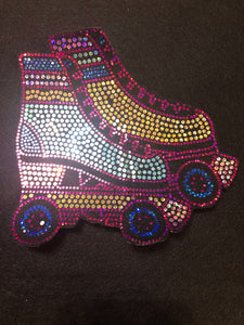 ROLLER SKATES BLING PATCH