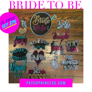 BRIDE TO BE JACKET BAG 15 PATCH SET