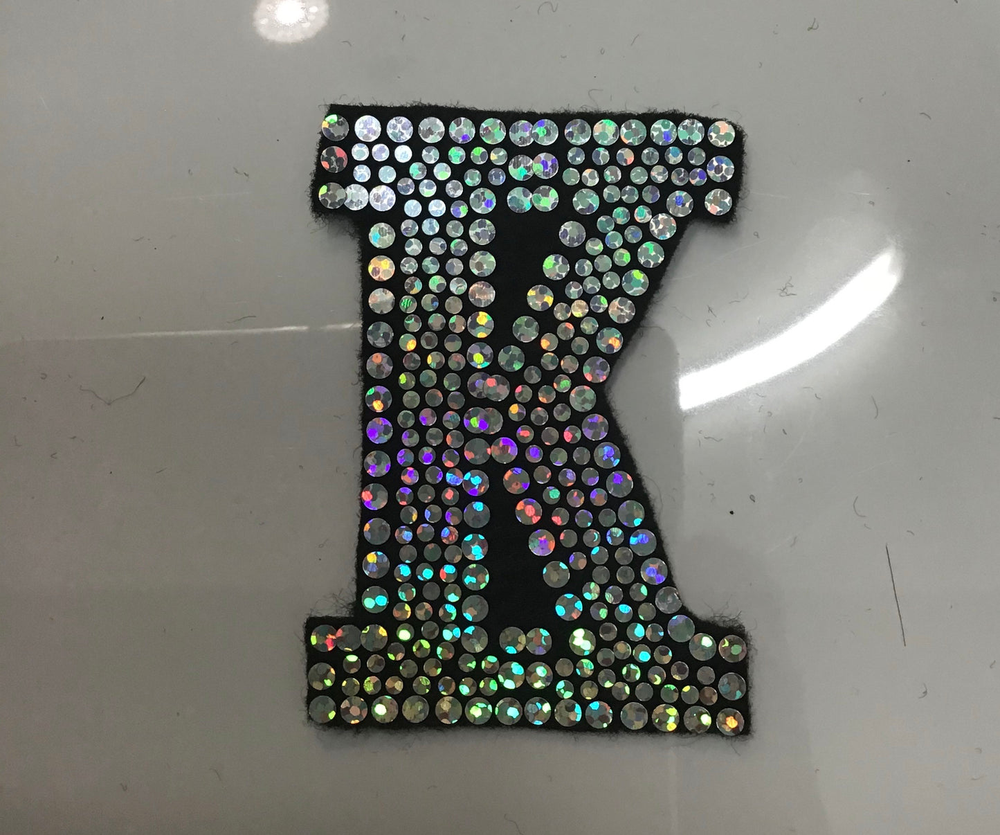 LETTER K Bling Patch