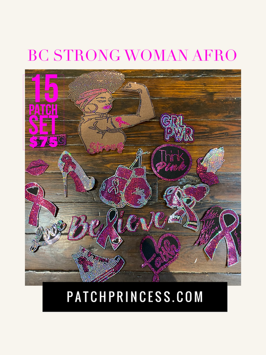 Strong Woman Afro BREAST CANCER JACKET BAG