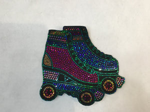 ROLLER SKATES BLING PATCH