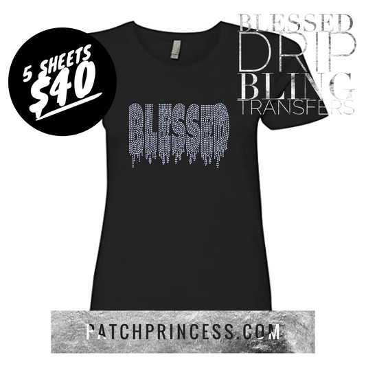 BLESSED DRIP BLING TRANSFERS