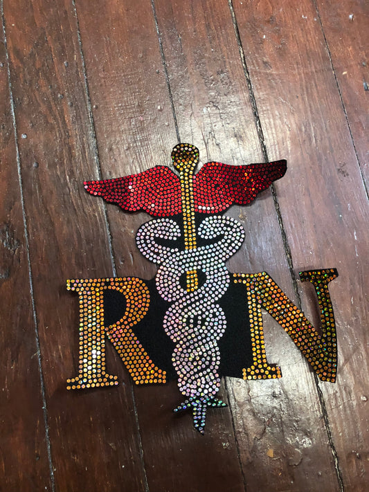 RN NURSE BLING BACK PATCH